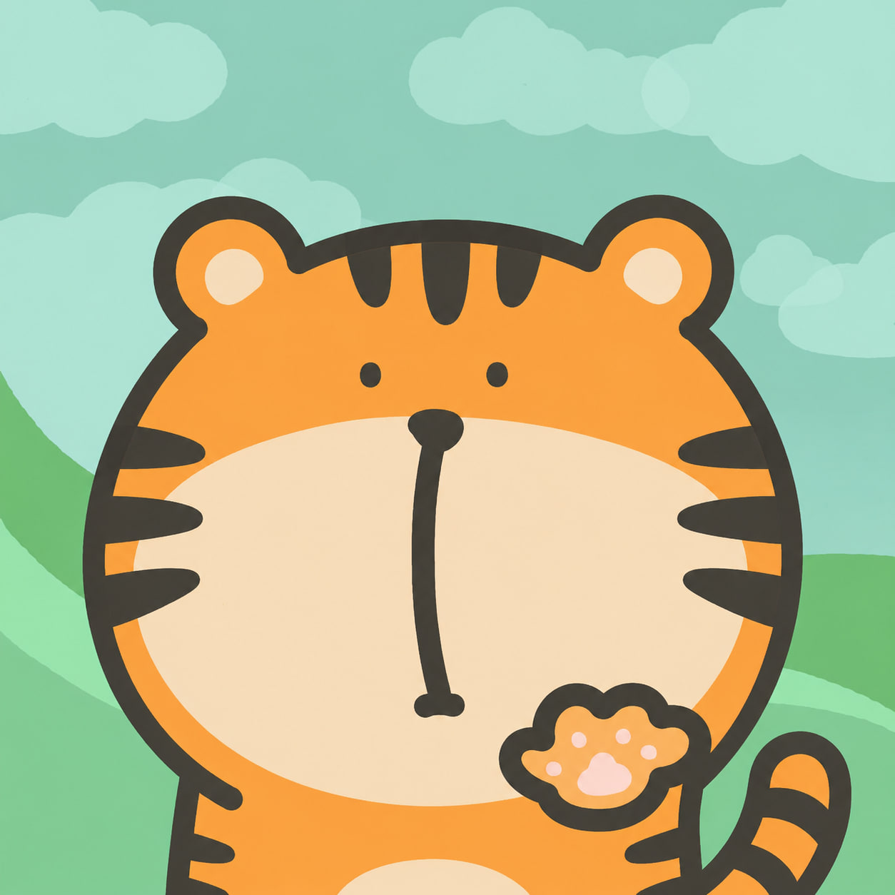 Close portrait of Tiger Tim